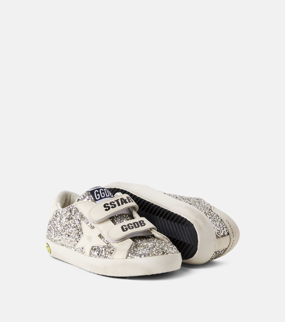 Golden Goose Kids - Old School glitter leather sneakers