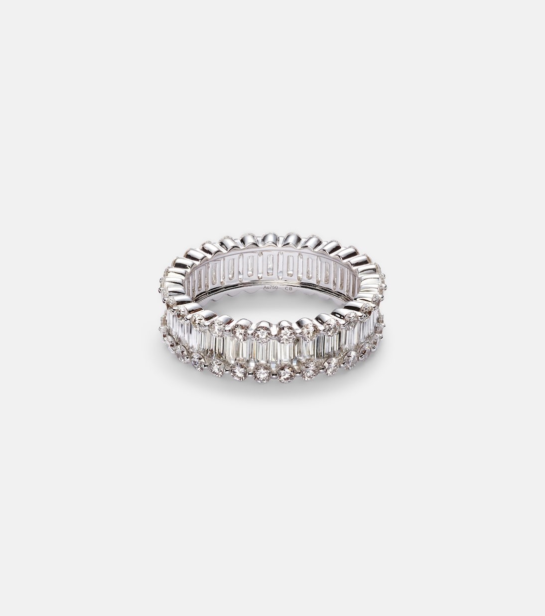 Bucherer Fine Jewellery - Baguette Love 18kt white gold ring with diamonds