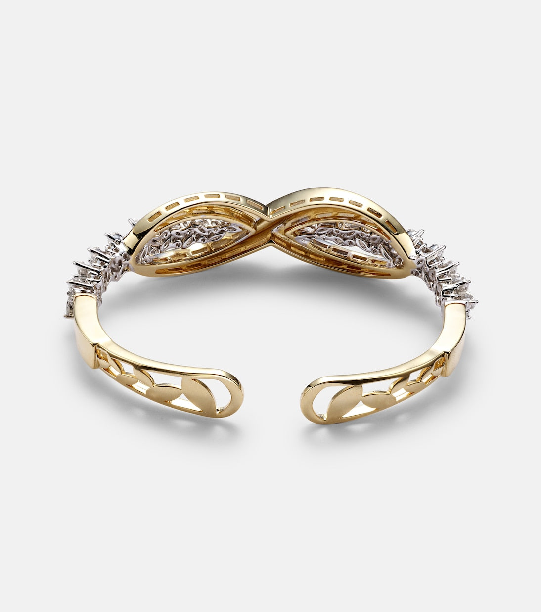 Yeprem - Golden Strada 18kt yellow and white gold bangle with diamonds