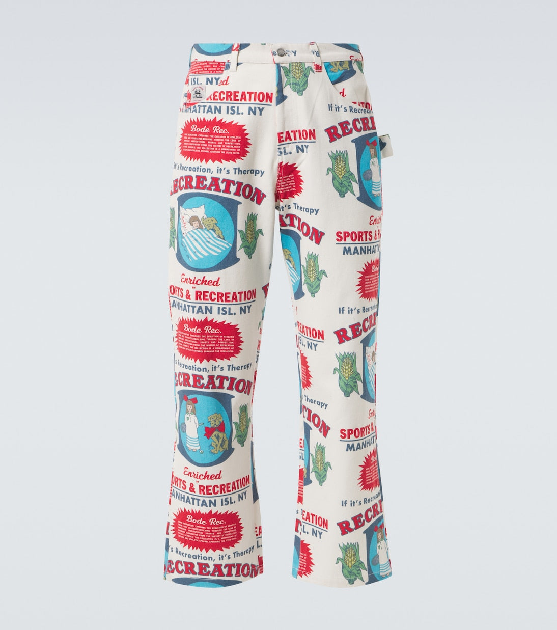 Bode - Enrichment Knolly Brook cotton straight pants