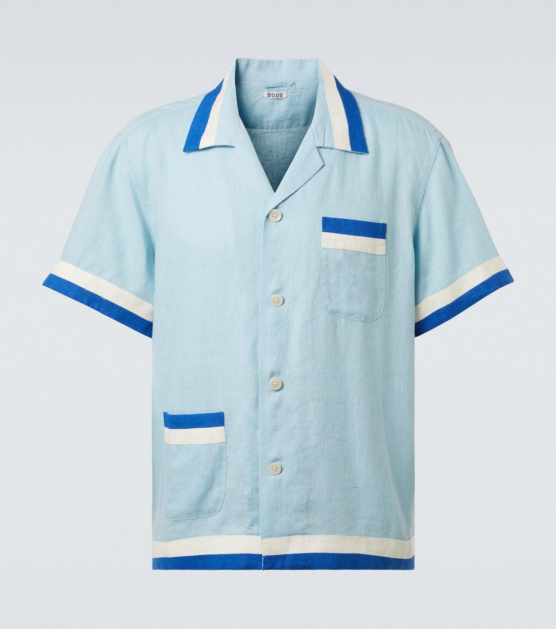 Bode - Seedling Stripe linen shirt