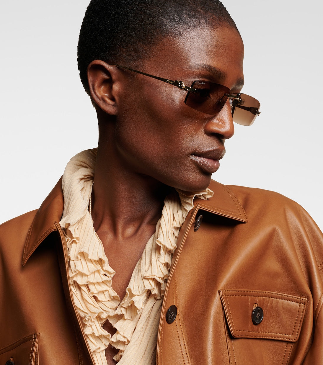 Cartier Eyewear Collection - Panthère De Cartier rectangular sunglasses