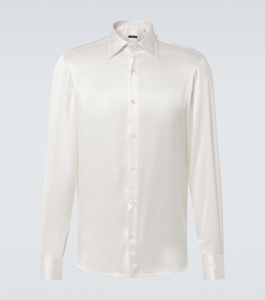 Rubinacci - Silk satin tuxedo shirt