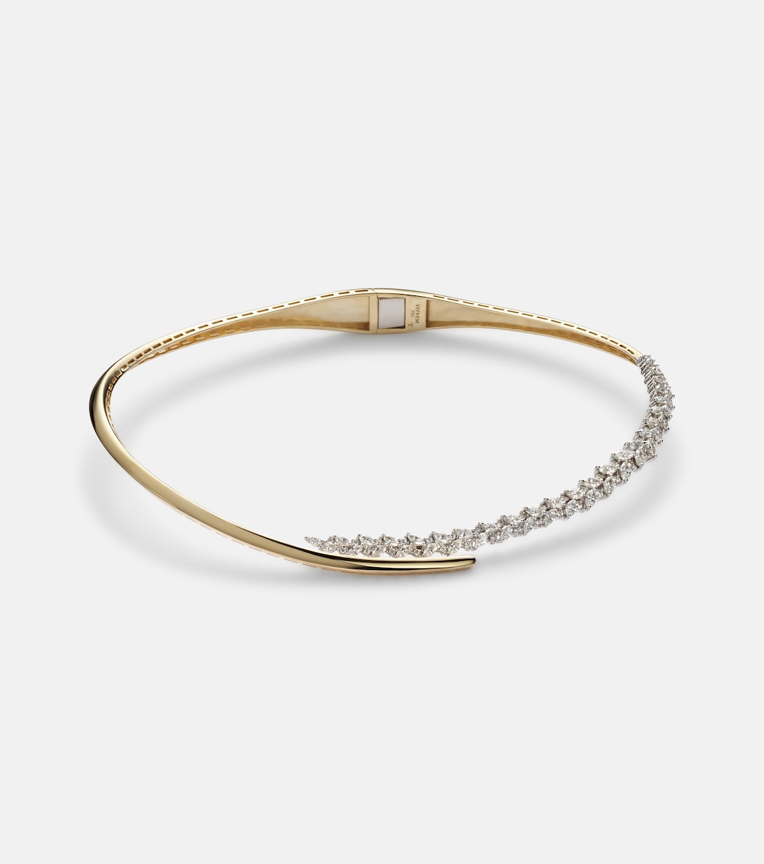 Yeprem - Golden Strada 18kt white and yellow gold choker with diamonds