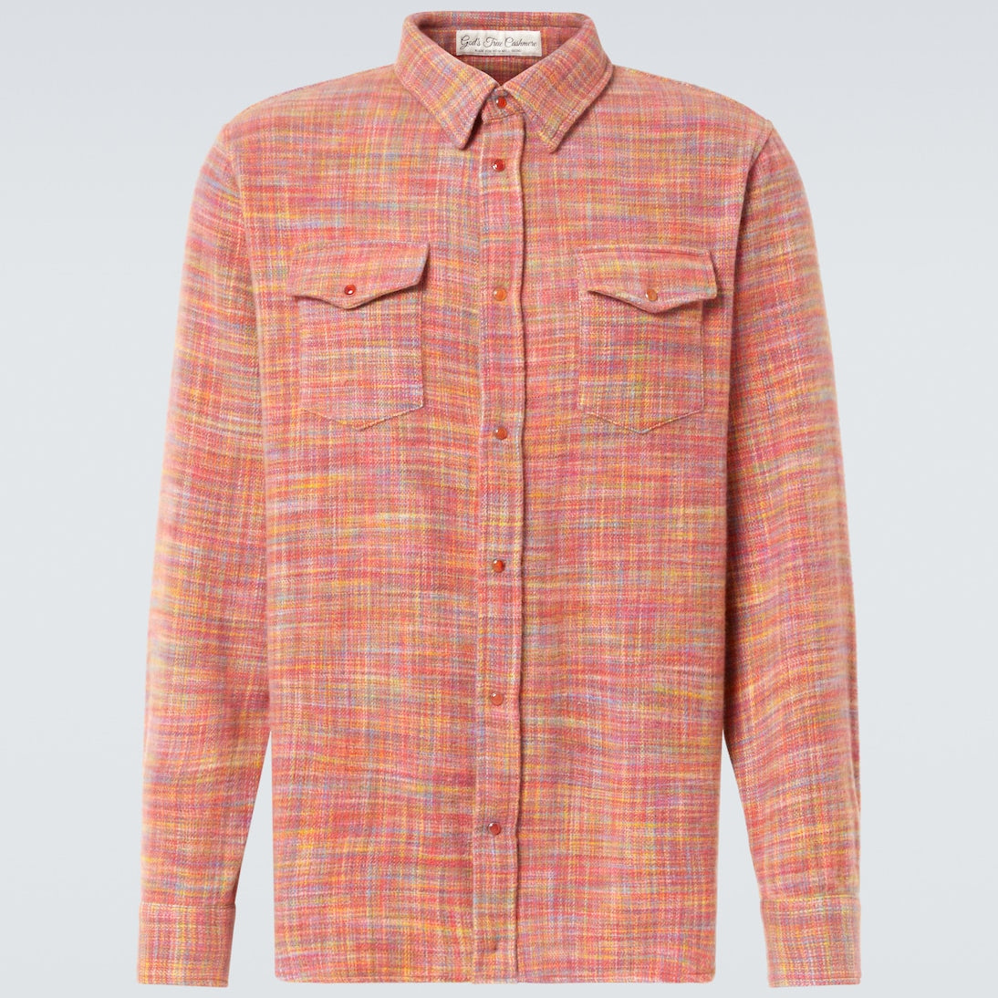 God's True Cashmere - Flower space-dyed cashmere shirt