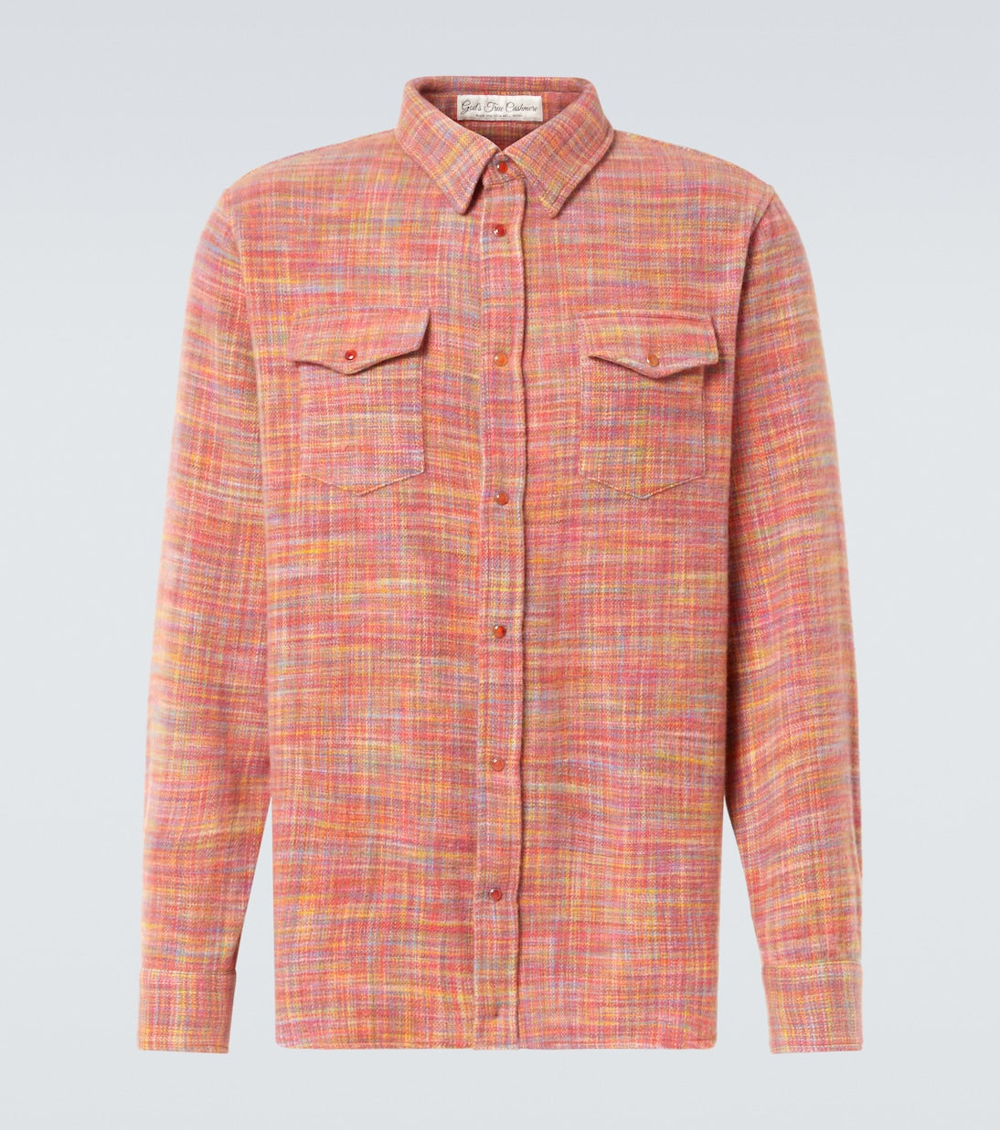 God's True Cashmere - Flower space-dyed cashmere shirt