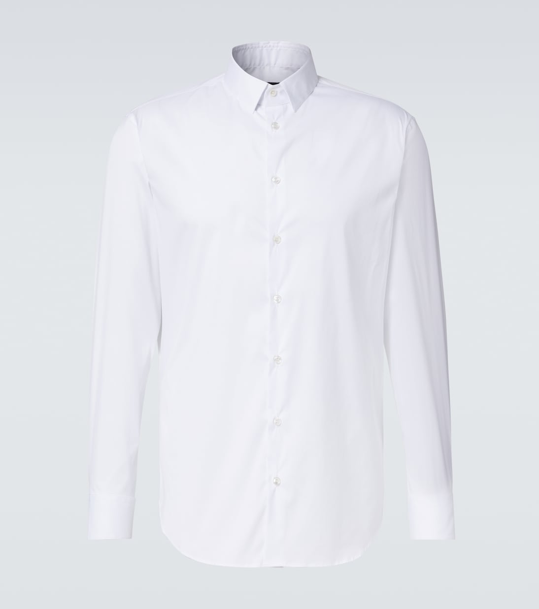 Giorgio Armani - Cotton-blend poplin shirt