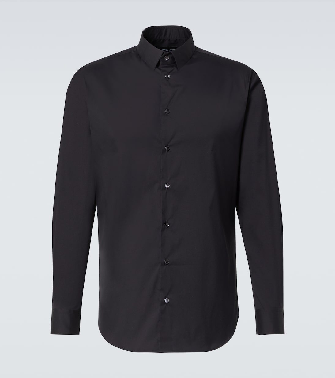Giorgio Armani - Cotton-blend poplin shirt