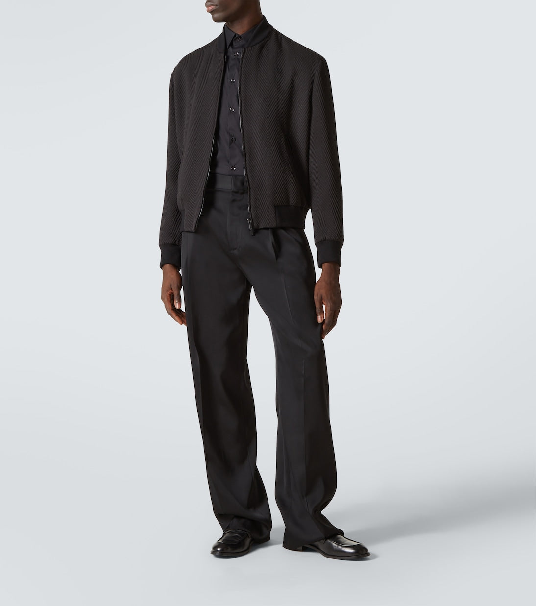 Giorgio Armani - Cotton-blend poplin shirt