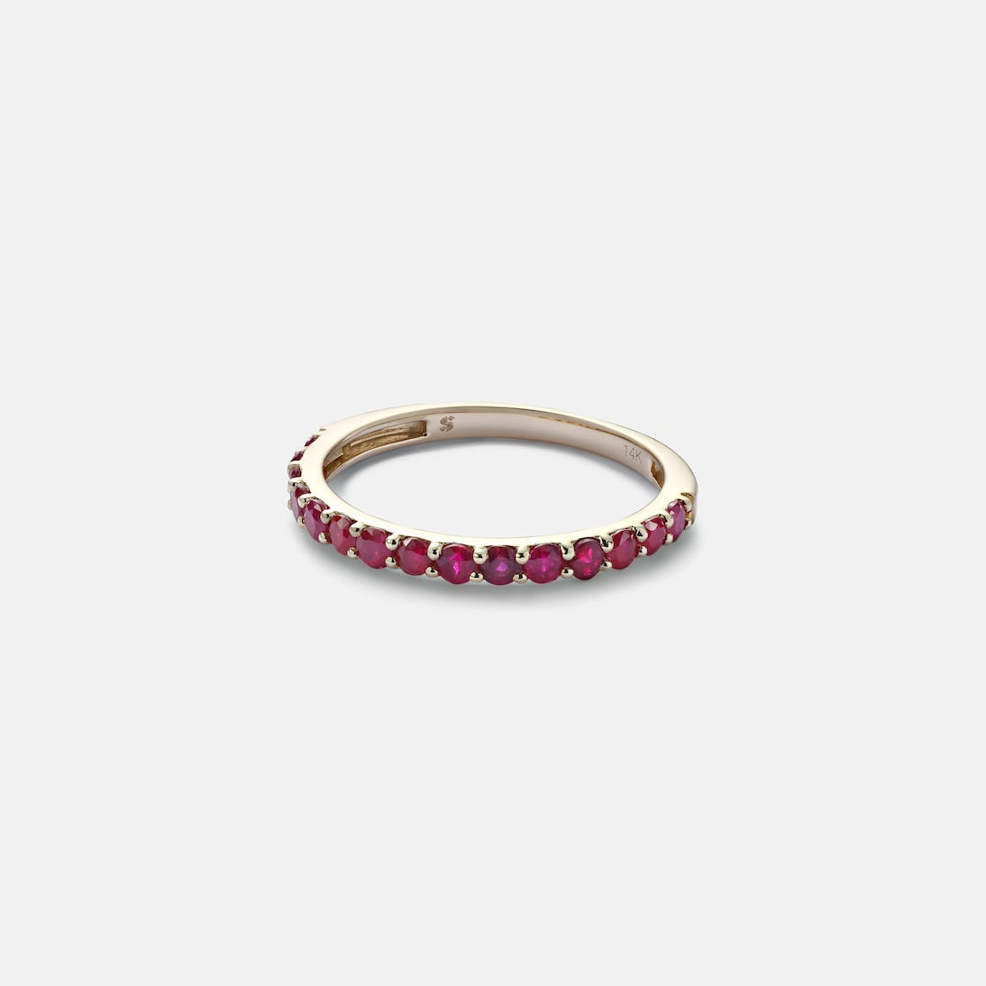 Stone and Strand - Forever Birthstone 14kt gold ring with ruby