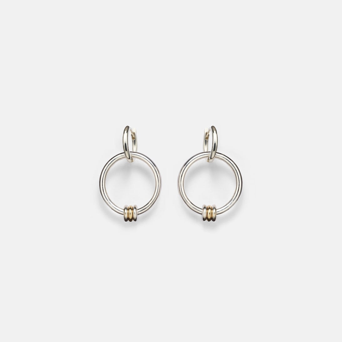Spinelli Kilcollin - Sirius Versa sterling silver and 18kt gold hoop earrings