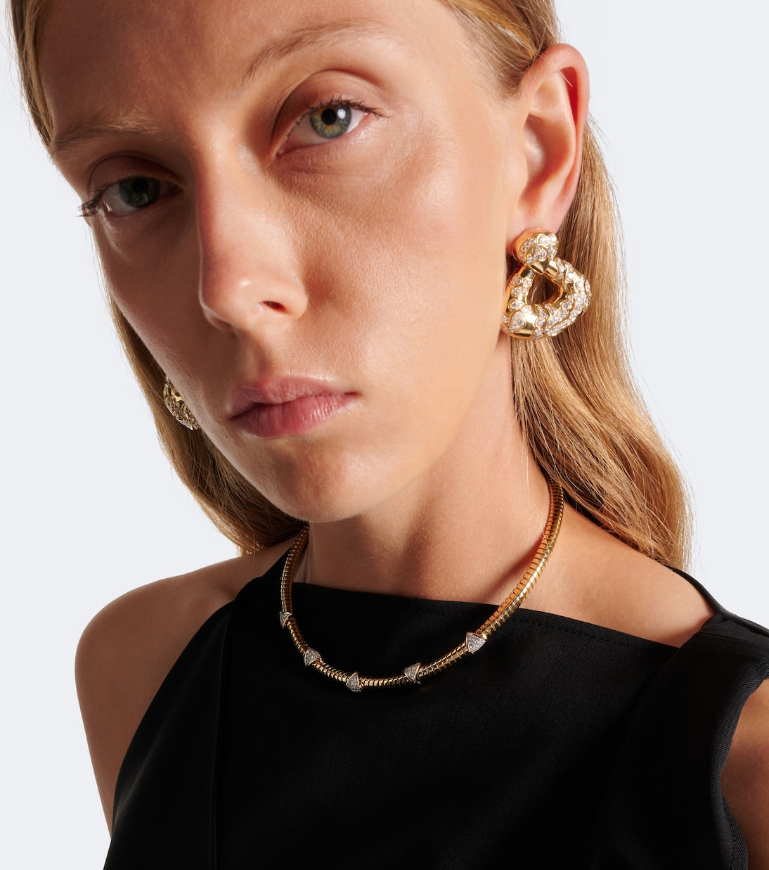 Marina B - Trisolina 18kt gold necklace with diamonds