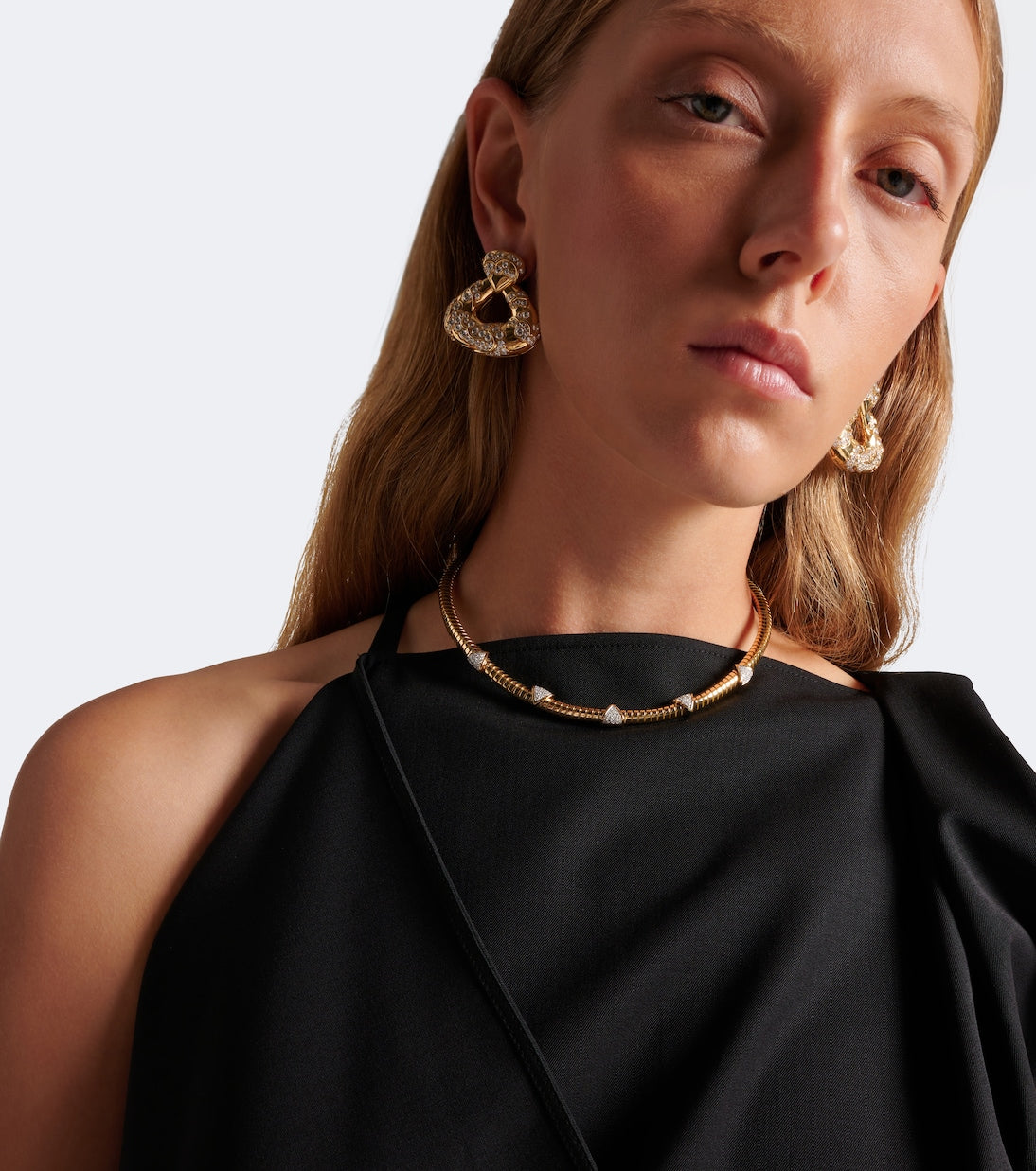 Marina B - Trisolina 18kt gold necklace with diamonds