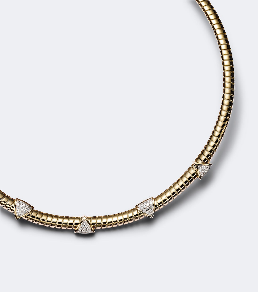Marina B - Trisolina 18kt gold necklace with diamonds