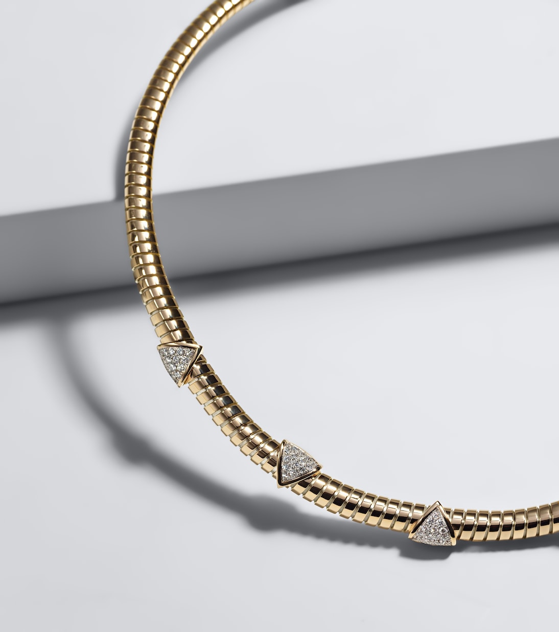 Marina B - Trisolina 18kt gold necklace with diamonds