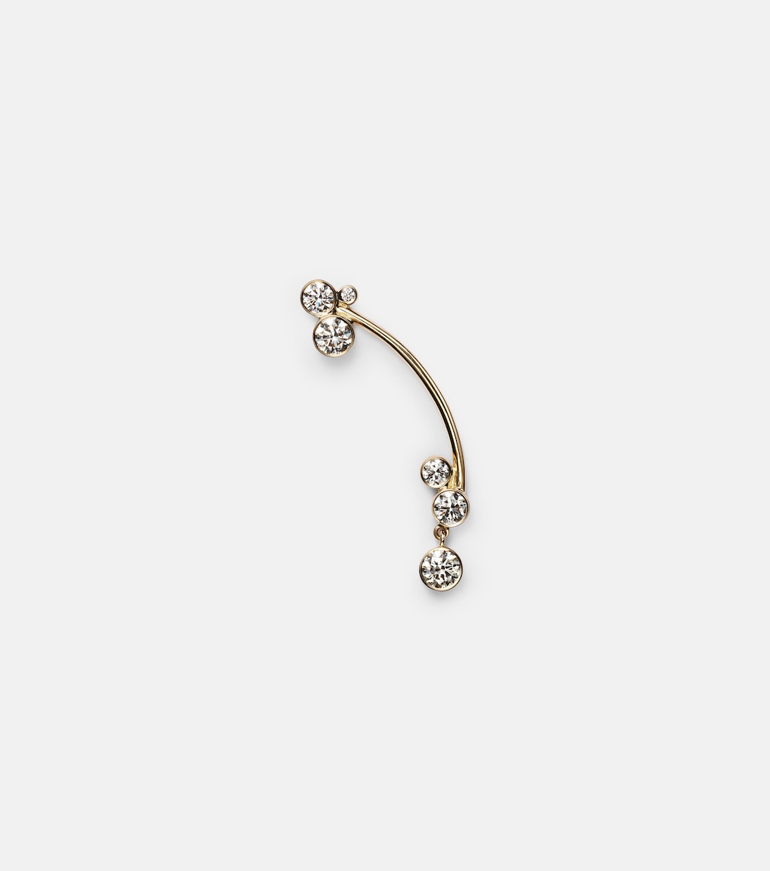 Sophie Bille Brahe - Grand Stella 14kt gold single earring with diamonds