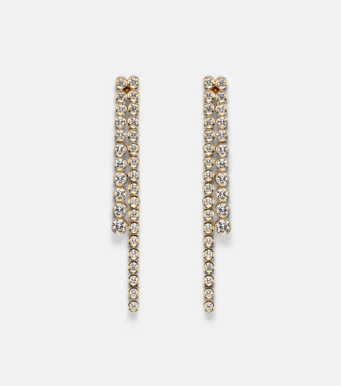 Sophie Bille Brahe - La Danse 18kt gold drop earrings with diamonds