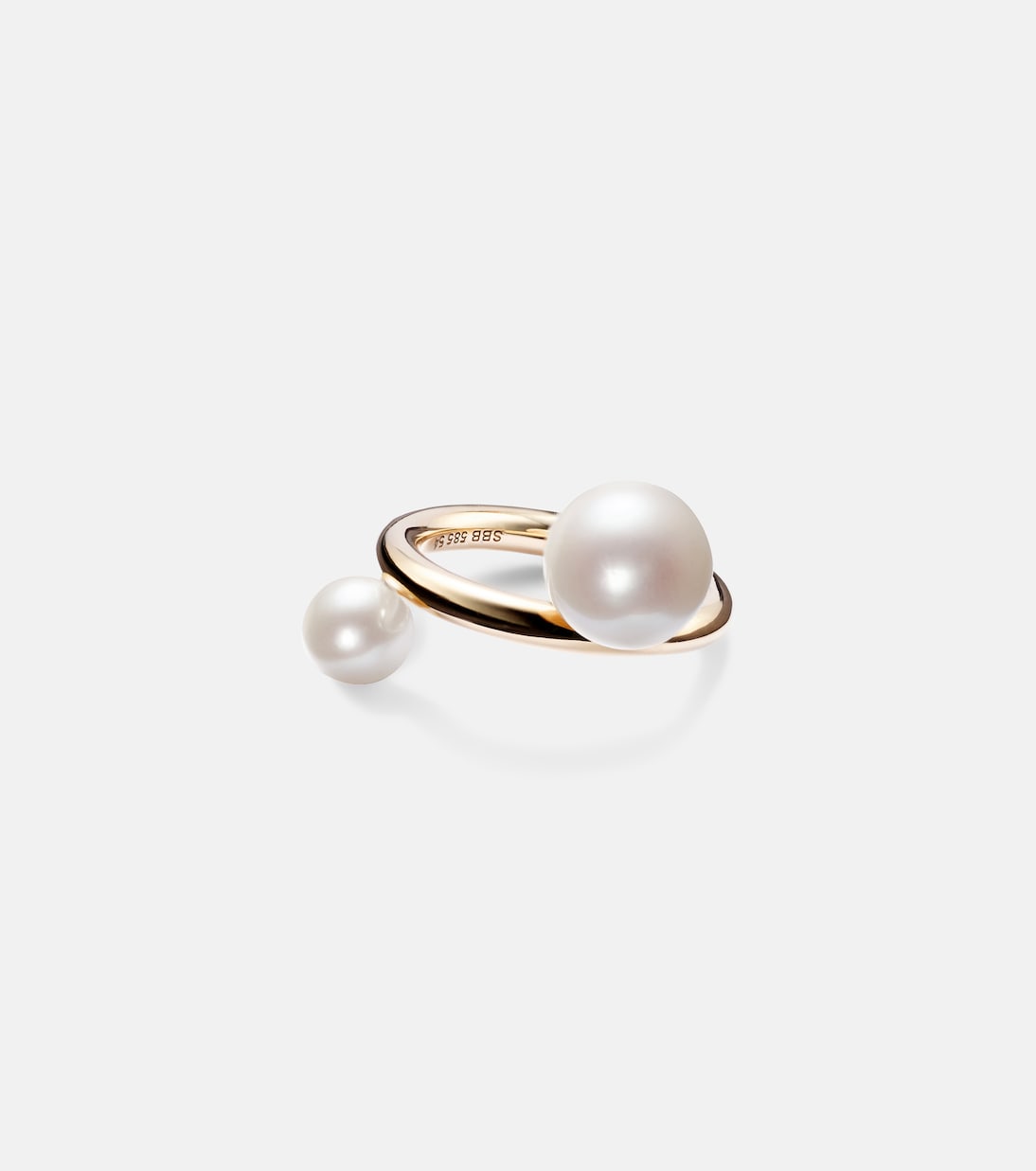 Sophie Bille Brahe - La Grace 14kt gold ring with pearls