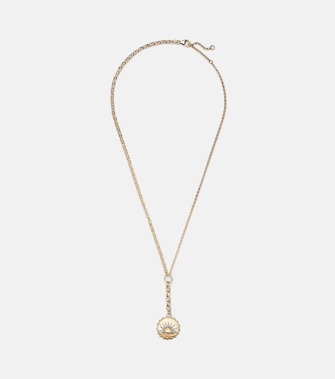 FoundRae - Internal Compass New Beginnings 18kt gold pendant necklace with diamonds