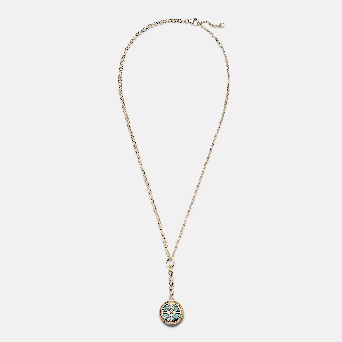 FoundRae - Reverie Medium 18kt gold pendant necklace with diamonds
