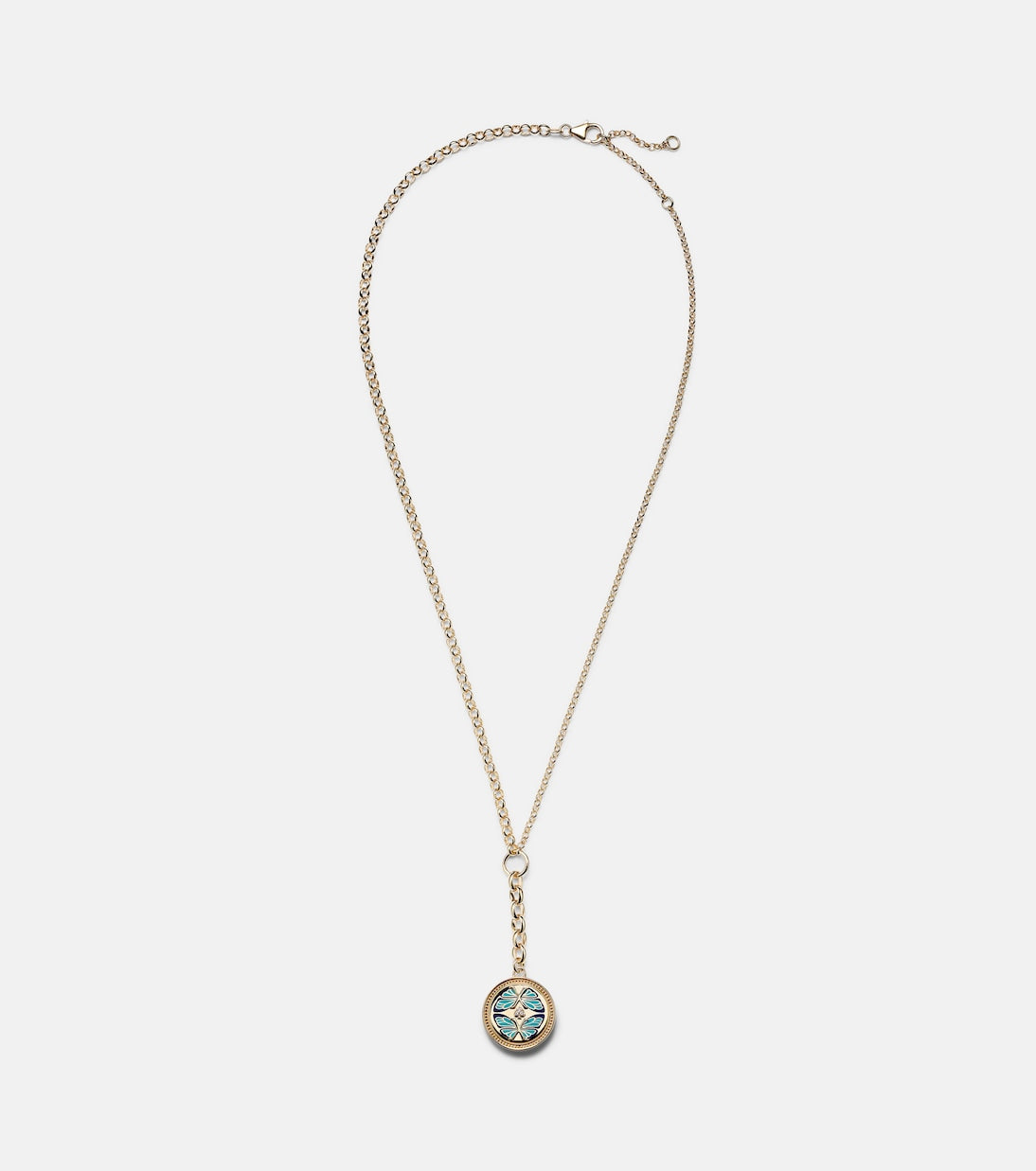 FoundRae - Reverie Medium 18kt gold pendant necklace with diamonds