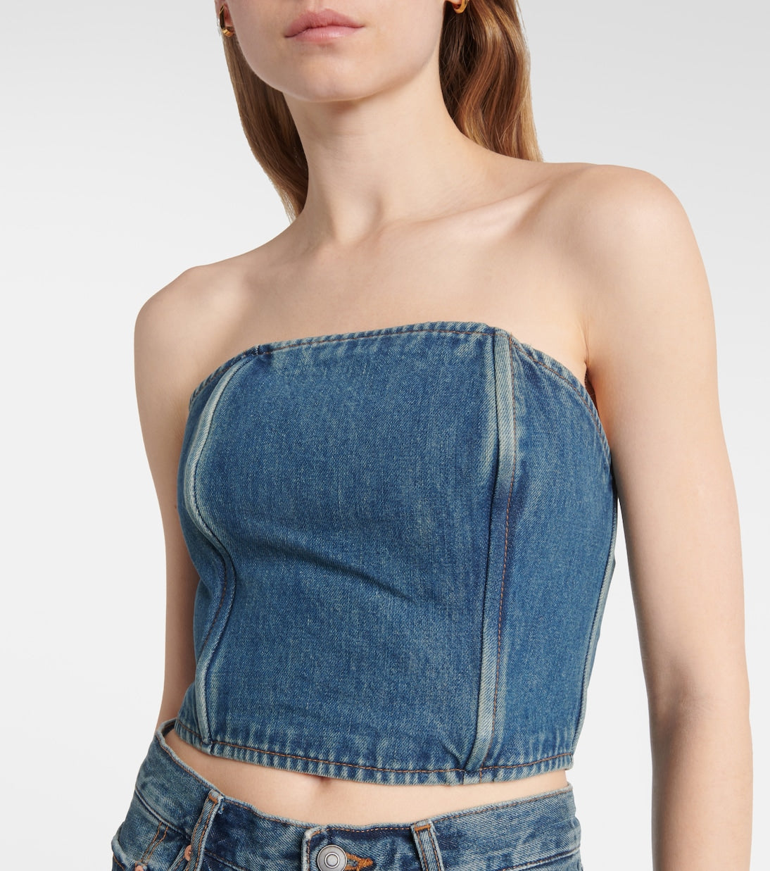 Wardrobe.NYC - Denim tube top