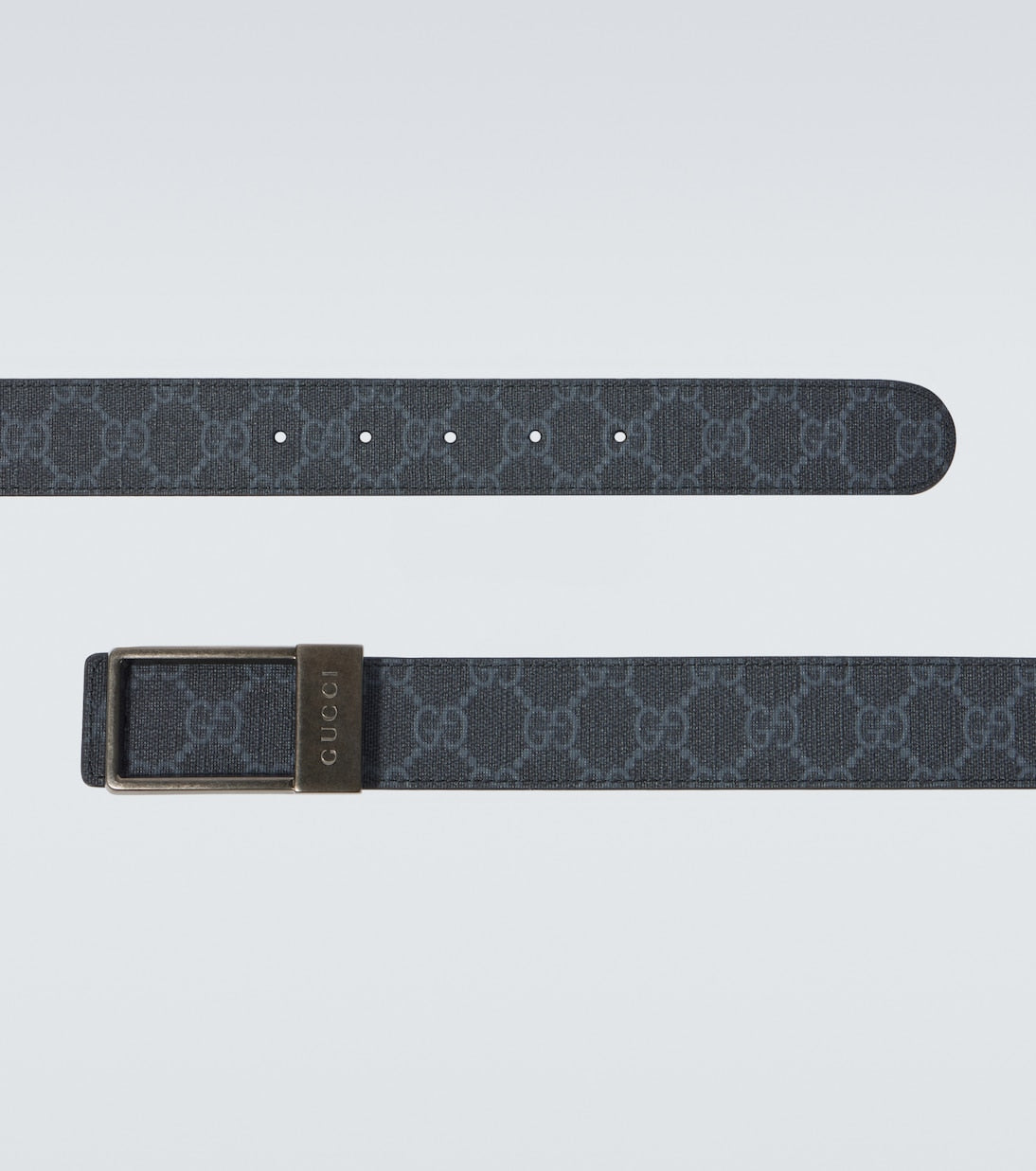 Gucci - GG Canvas reversible leather belt