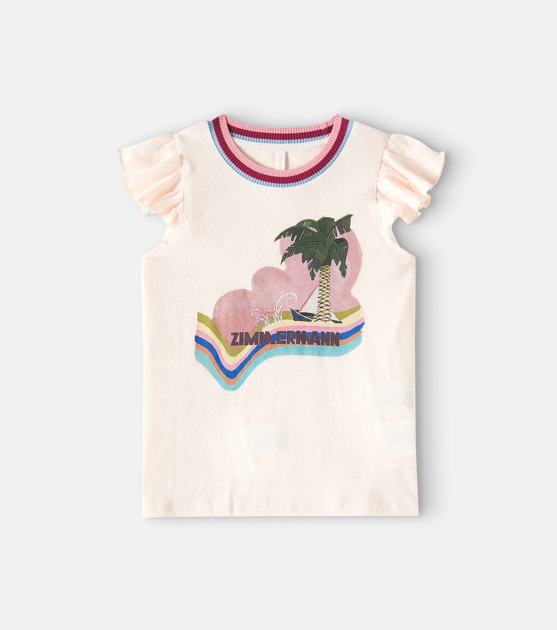 Zimmermann Kids - Everley linen and cotton T-shirt
