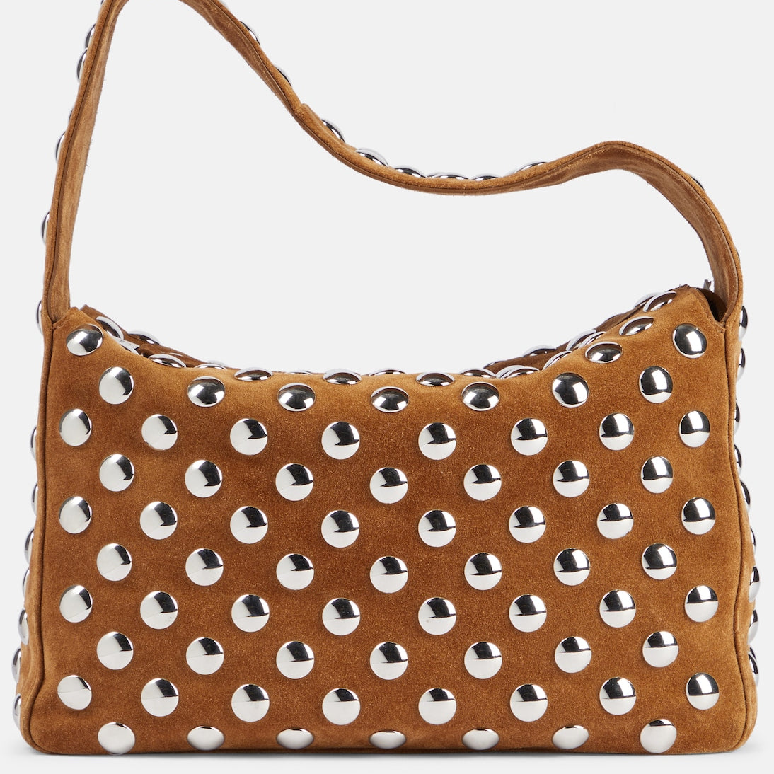 Khaite - Elena studded suede shoulder bag