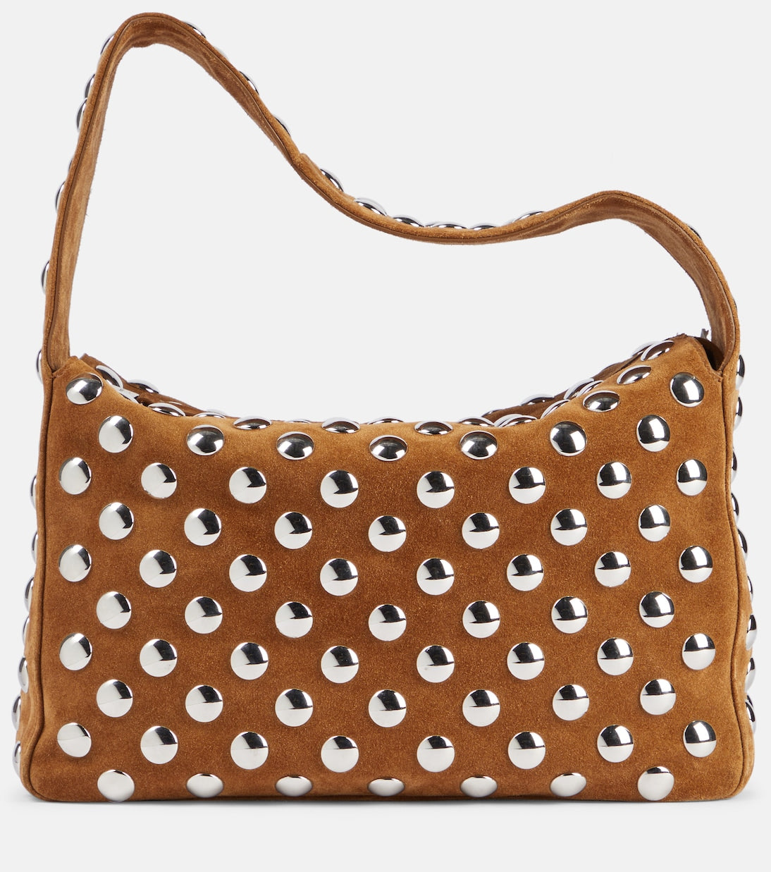 Khaite - Elena studded suede shoulder bag