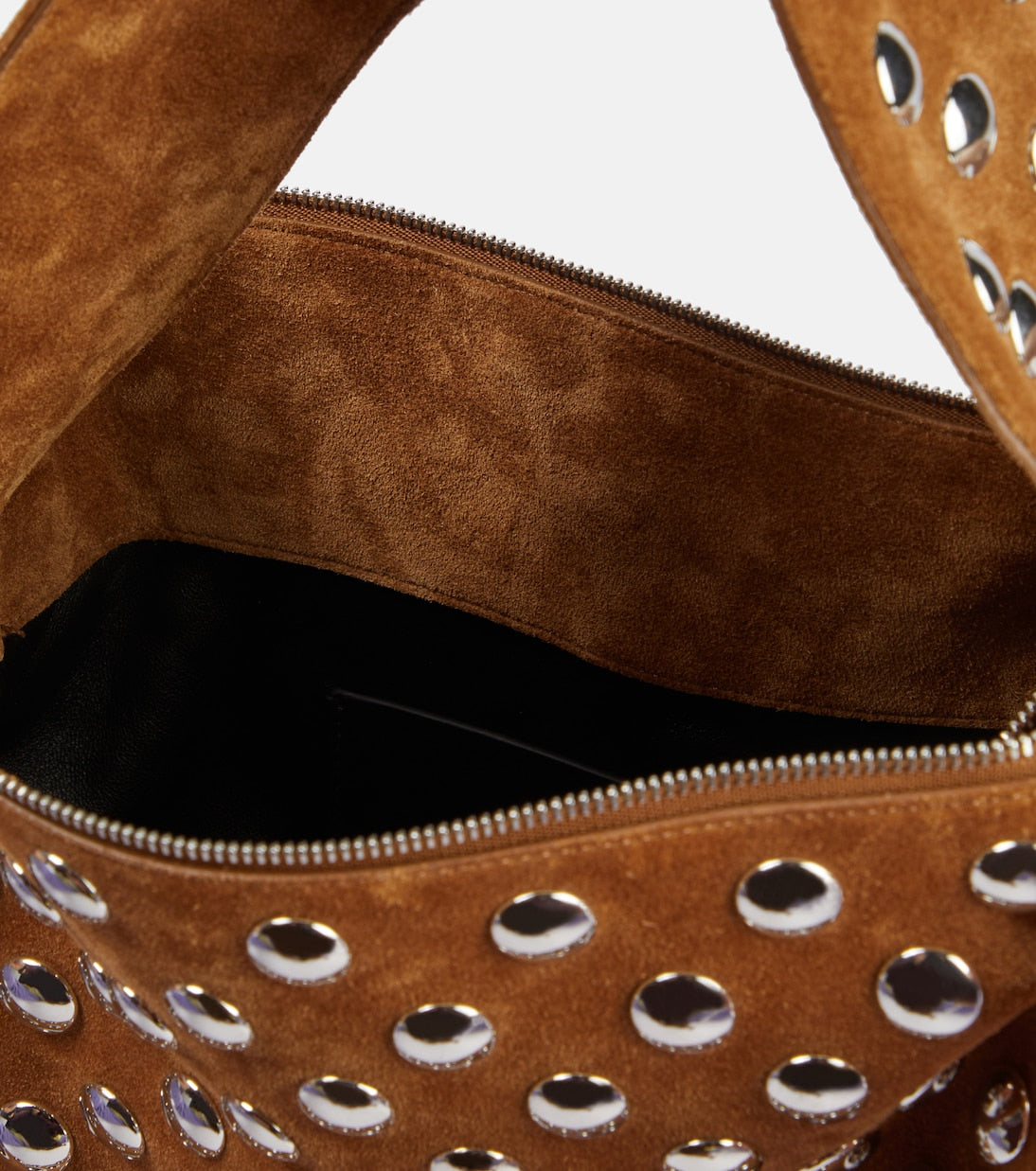 Khaite - Elena studded suede shoulder bag