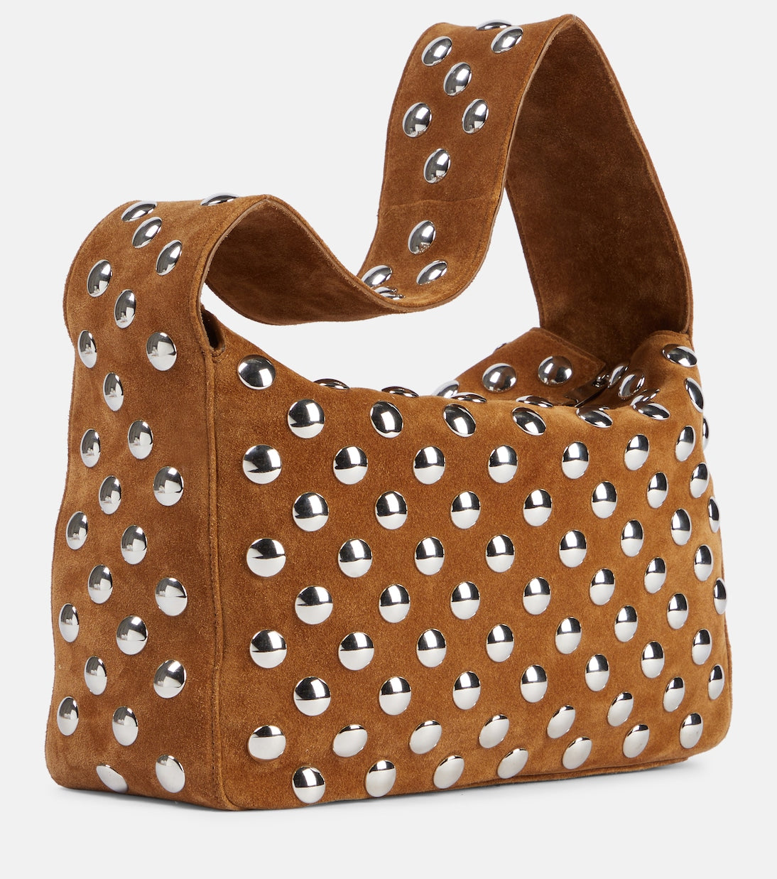 Khaite - Elena studded suede shoulder bag