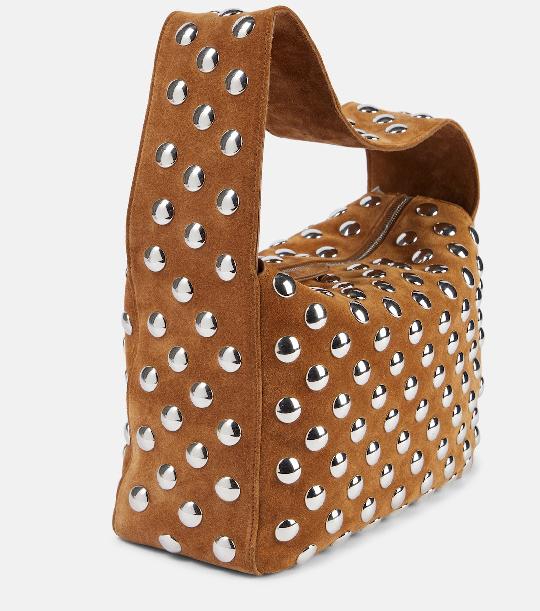 Khaite - Elena studded suede shoulder bag