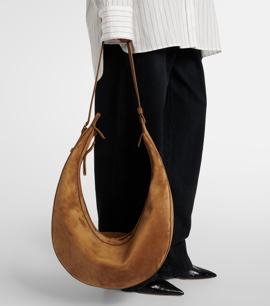 Khaite - Augustina suede shoulder bag