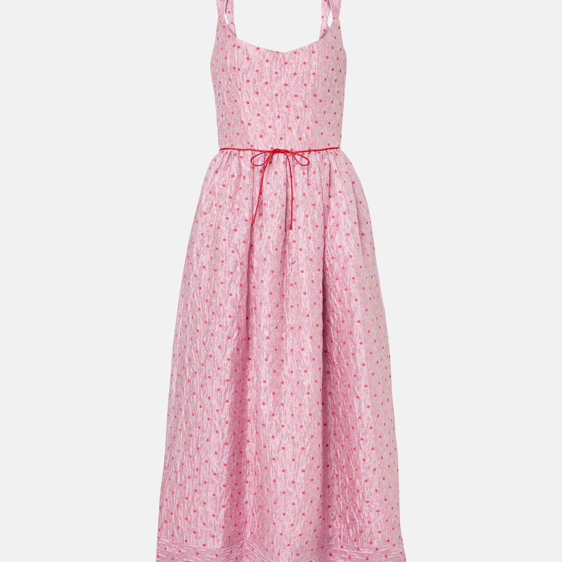 Markarian - Apple polka-dot corset dress