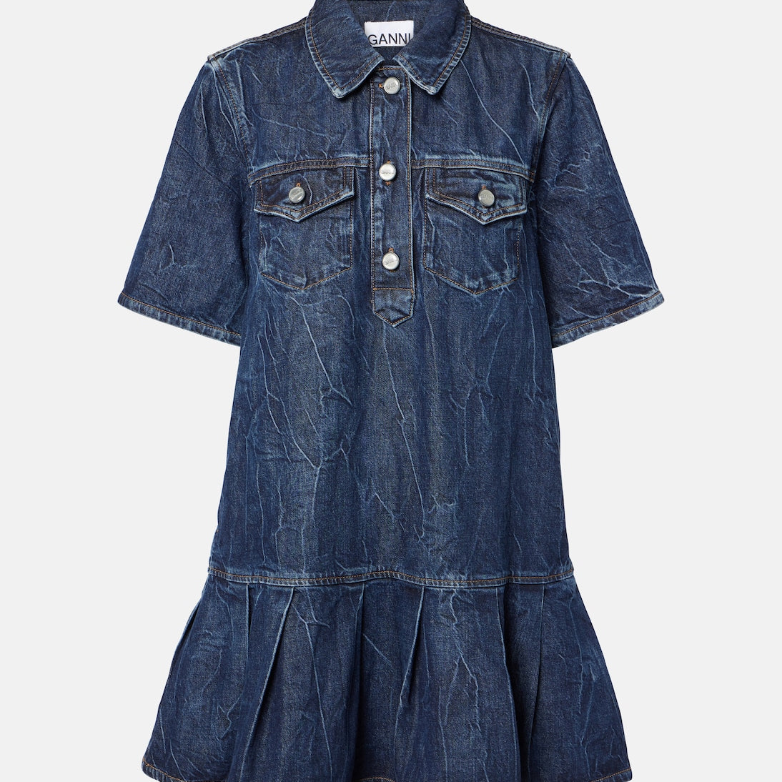 Ganni - Denim minidress