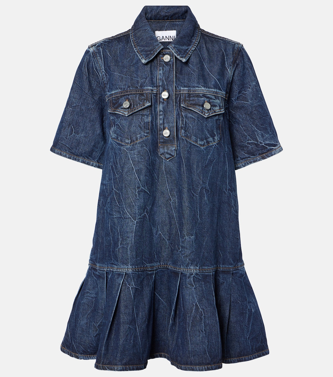 Ganni - Denim minidress