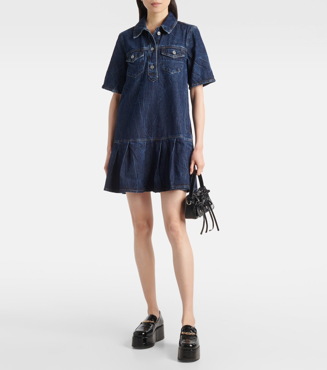 Ganni - Denim minidress
