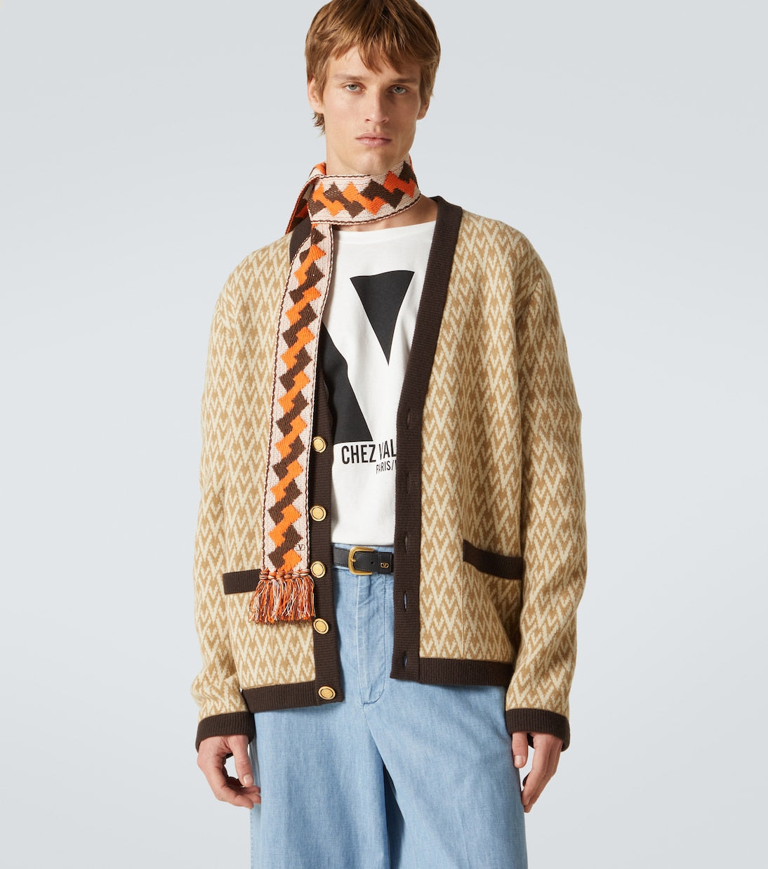 Valentino Garavani - Fringed jacquard scarf