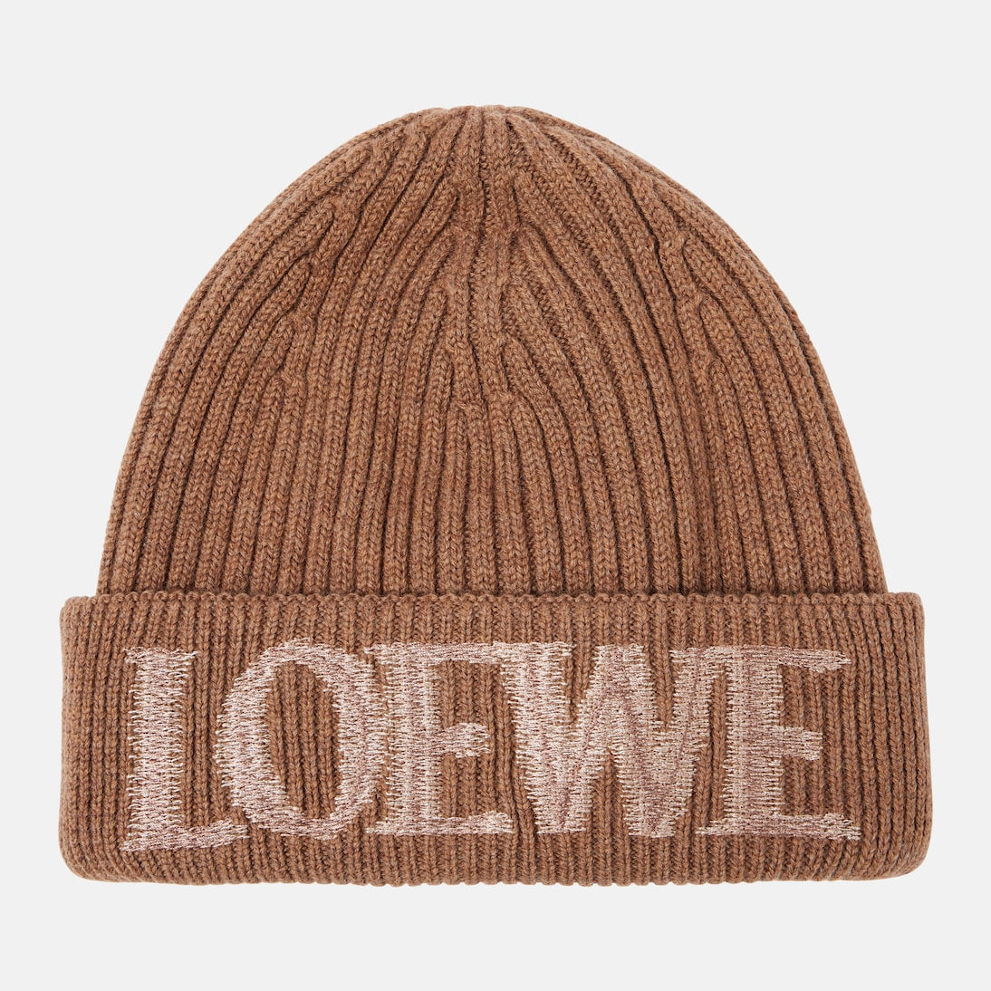 Loewe - Logo ribbed-knit wool-blend beanie