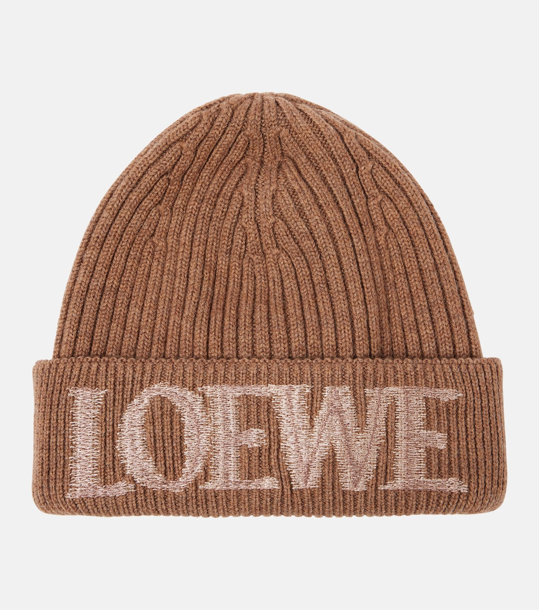 Loewe - Logo ribbed-knit wool-blend beanie