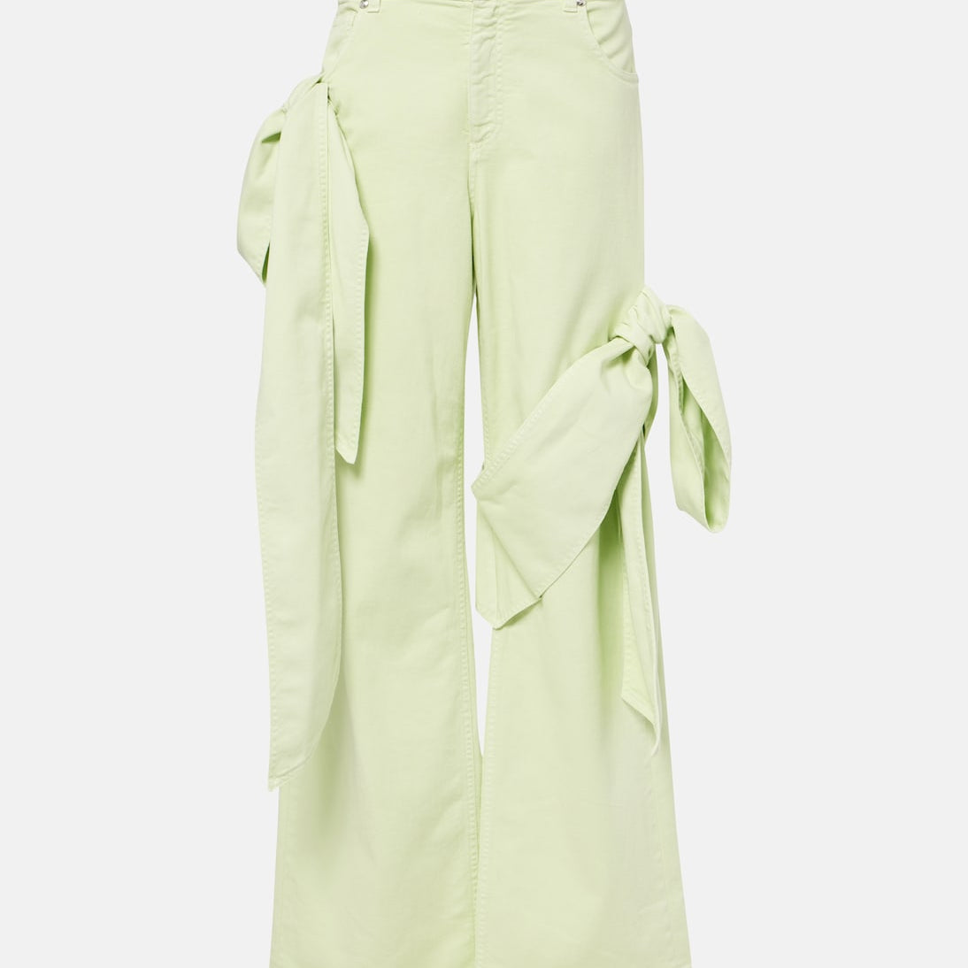 Blumarine - Draped straight jeans