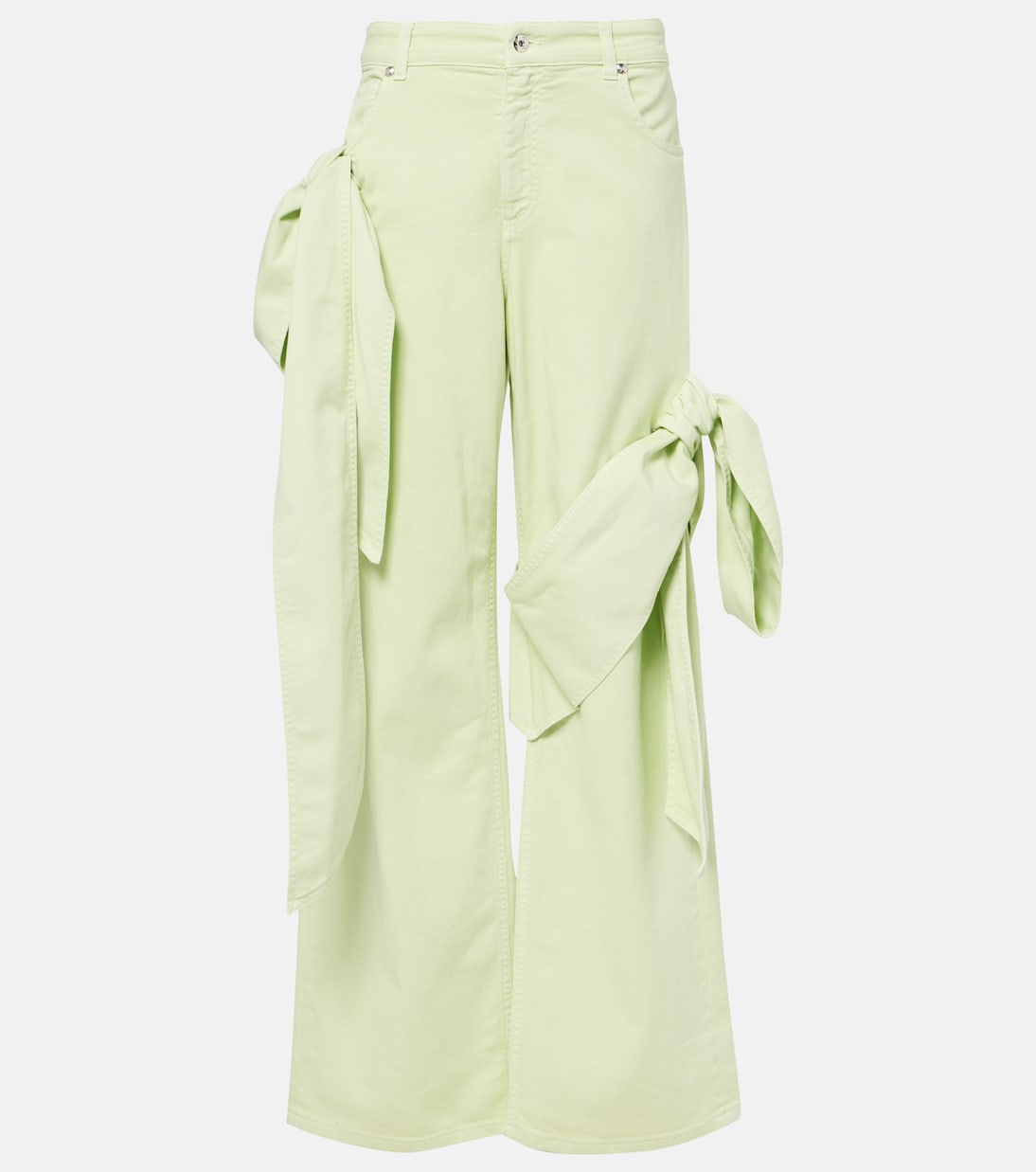 Blumarine - Draped straight jeans