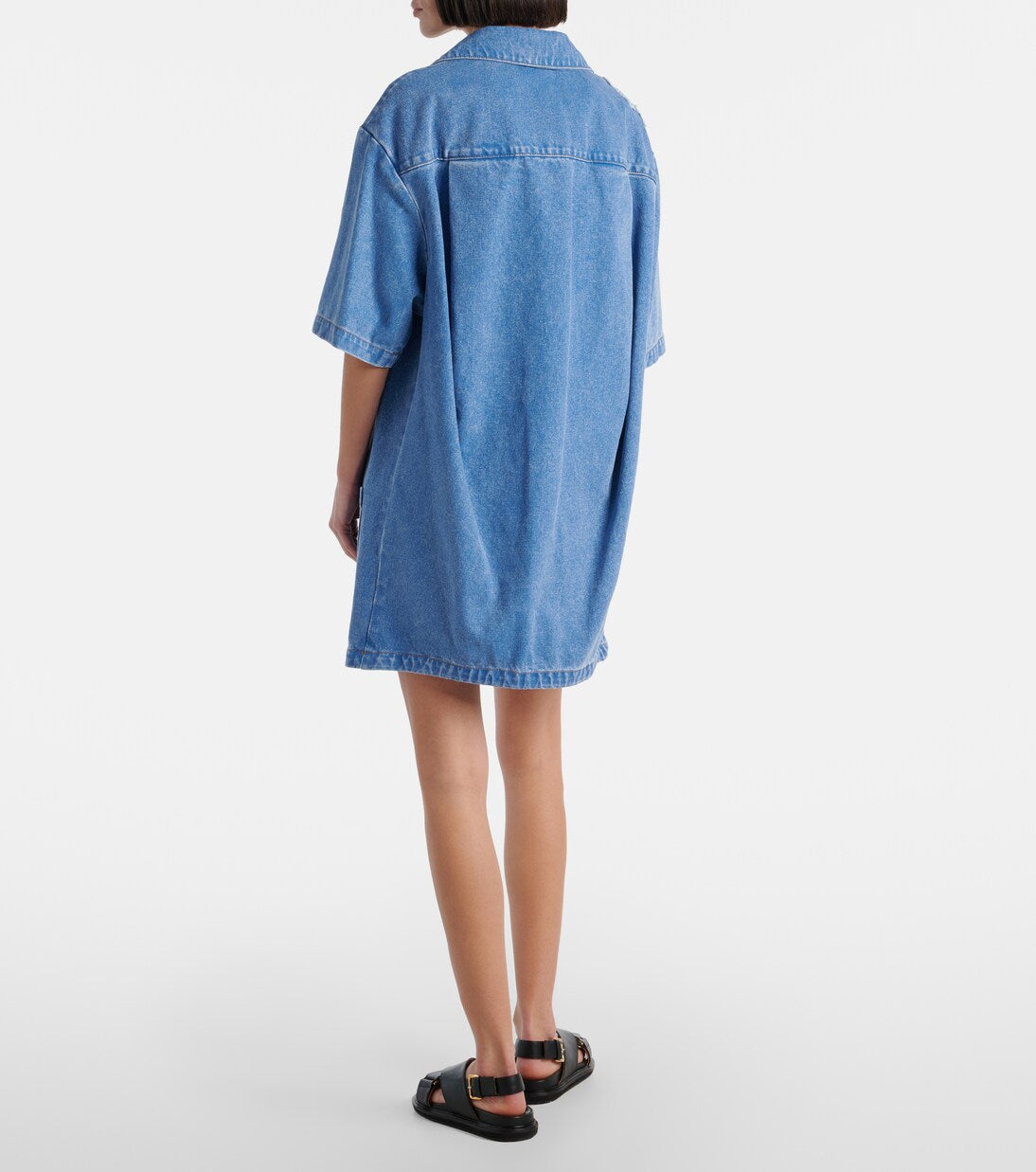 Marni - Patch-appliqué denim minidress