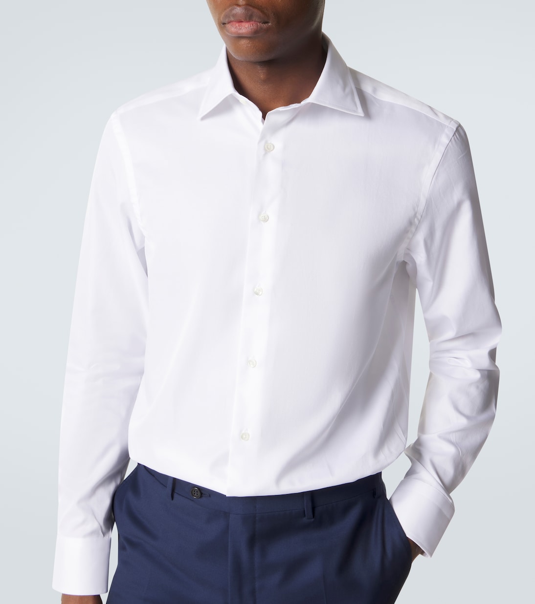 Canali - Cotton poplin shirt