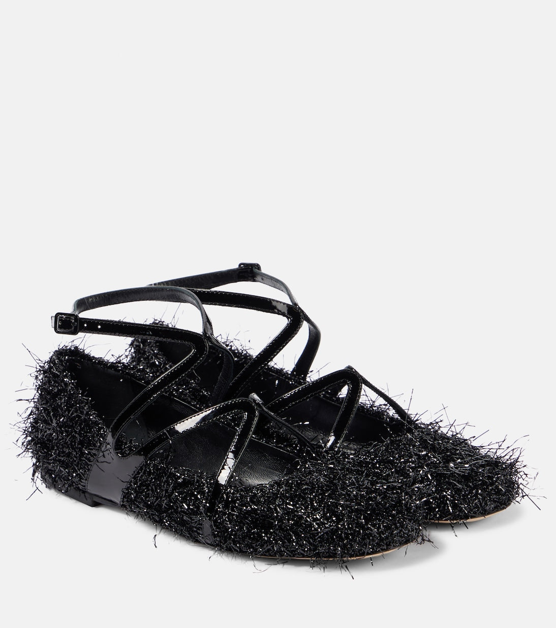 Jimmy Choo - Astoria tinsel ballet flats