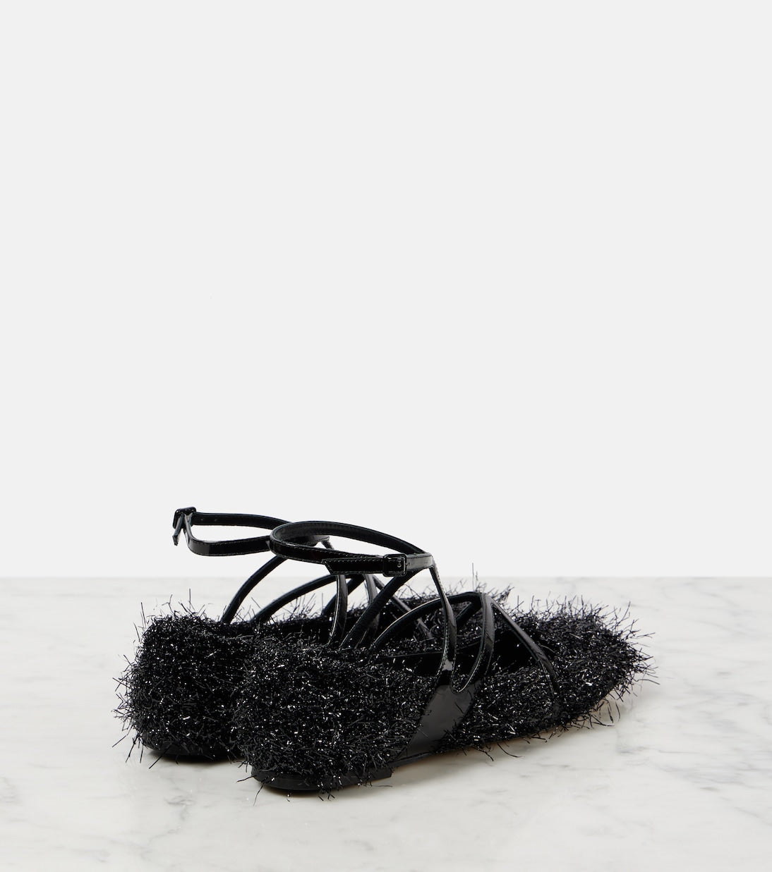 Jimmy Choo - Astoria tinsel ballet flats