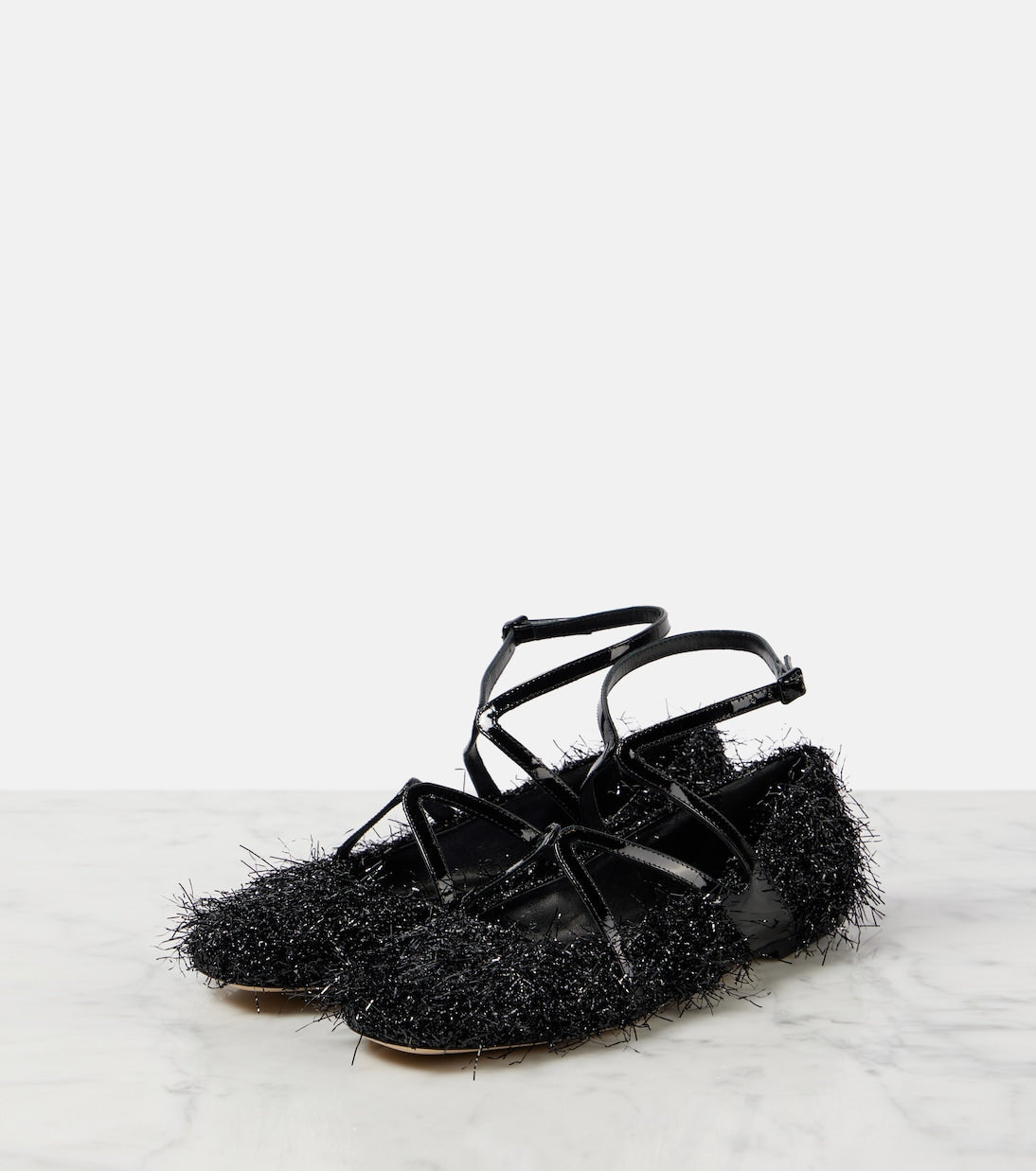 Jimmy Choo - Astoria tinsel ballet flats