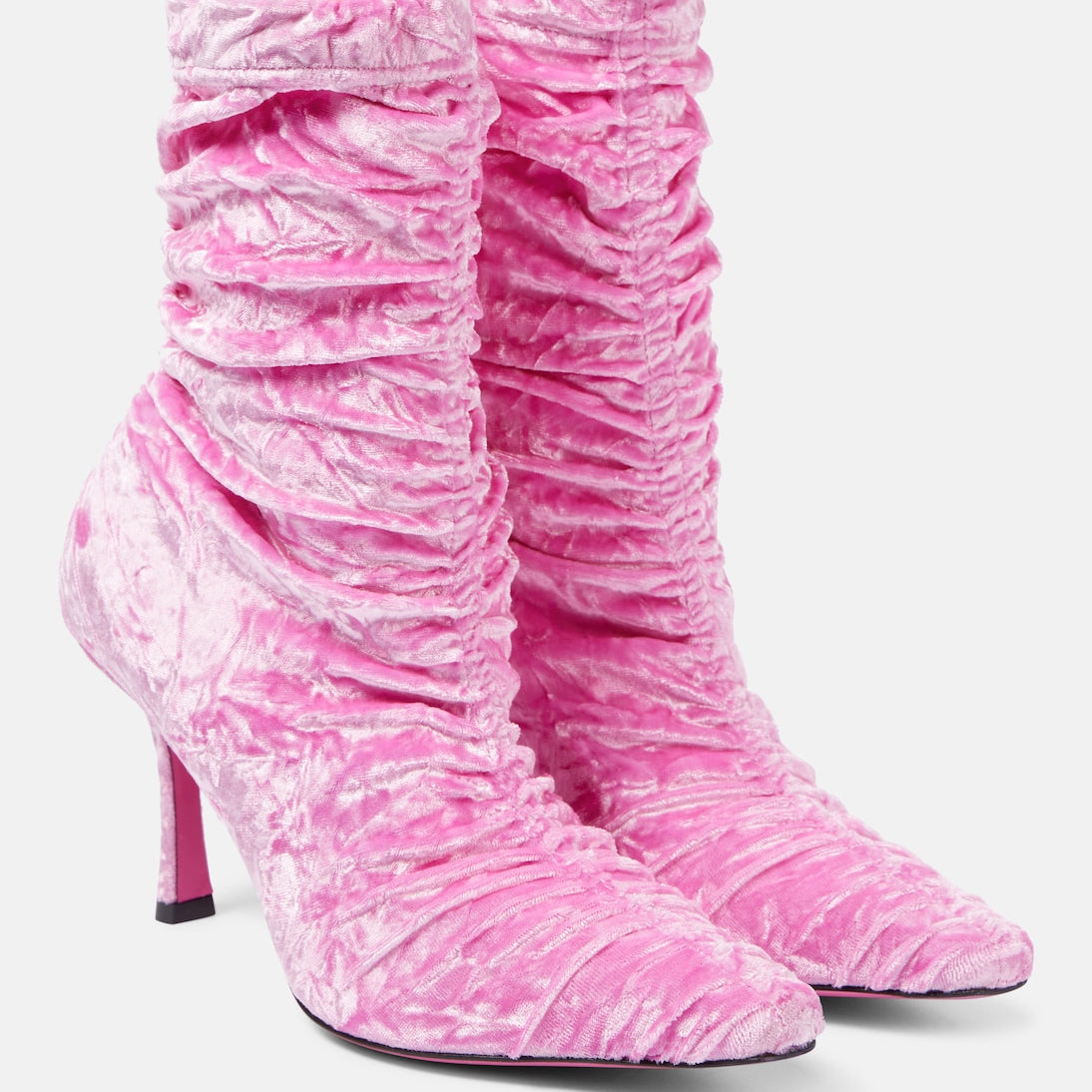 Jimmy Choo - Lotta 85 crushed velvet ankle boots