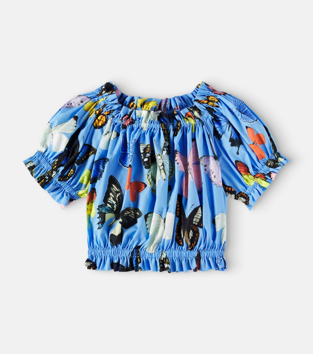 Dolce&Gabbana Kids - Printed cotton poplin top